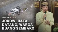 Warga Buang Sembako Gara-Gara Jokowi Batal Datang