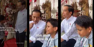 Farel Prayoga dan Presiden Jokowi (Instagram/jokowi)