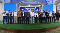 Konferensi pers BRI Liga 1 2024/2025 di Auditorium Brilian Center, Jakarta pada Selasa (6/8/2024) sore WIB. (Bola.com/Muhammad Iqbal Ichsan)