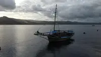 Boti, kapal tradisional, dipakai para pelaut Buton Selatan mengarungi samudera hingga ke negera tetangga.(Liputan6.com/Dok OmDaru Kendari untuk Ahmad Akbar Fua)