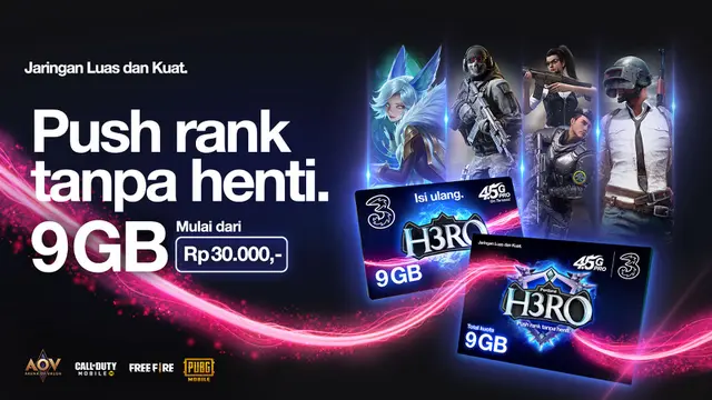 Kartu Perdana Tri H3RO