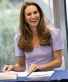 Kate Middleton datang ke Studion Wembley bersama Pangeran William dan Pangeran George pada Selasa malam waktu setempat, menyaksikan laga Inggris melawan Jerman di Euro 2020/dok. (Instagram @royalfamily)