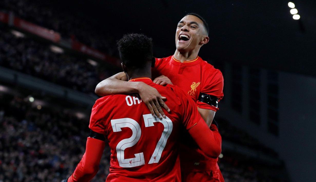  Liverpool meraih kemenangan 2-0 atas Leeds United pada laga perempat final Piala Liga Inggris di Stadion Anfield, Selasa (29/11/2016). (Reuters/Phil Noble)