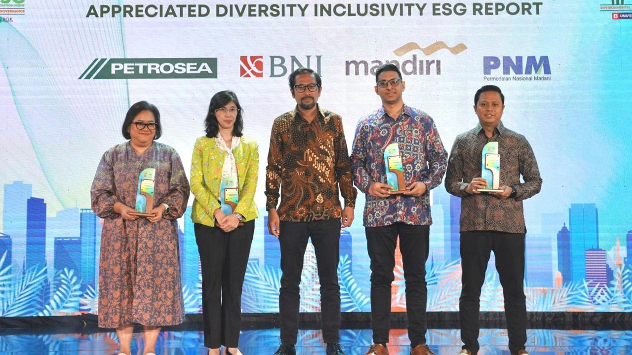 PNM Raih Penghargaan Appreciated Diversity Inclusivity ESG Report di Ajang ESG Appreciation Night