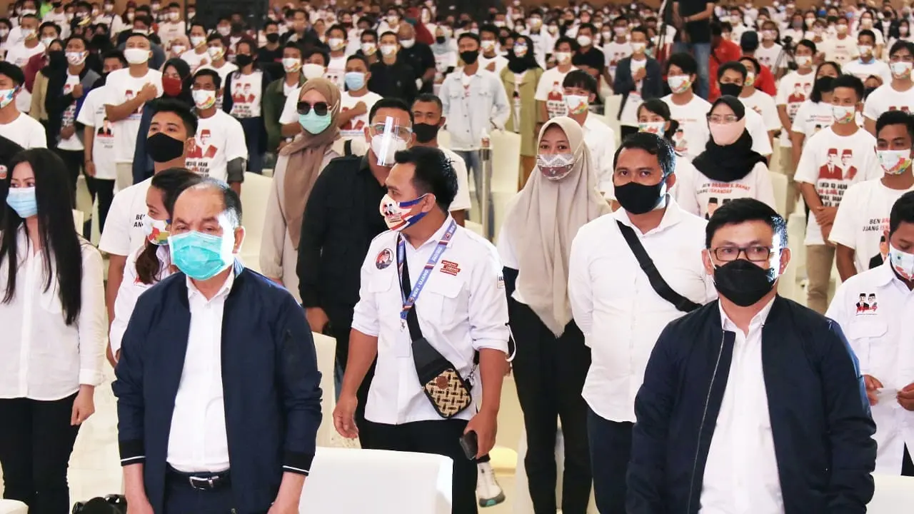 Relawan Berjuang deklarasi dukung pasangan Ben-Ujang di Pilkada Kalteng 2020. (Foto: Istimewa)