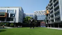 Kantor Alibaba Group di Distrik Binjiang, Hangzhou, Tiongkok. (Liputan6.com/Sunariyah)