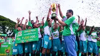 SDN 112 Belajen Parepare keluar sebagai juara Milo Football Championship di Makassar (istimewa)