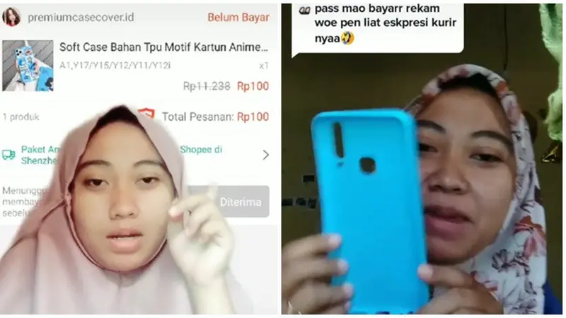 Beli Case Ponsel di Online Shop dan Gratis Ongkir, Wanita Ini Hanya Bayar 100 Rupiah