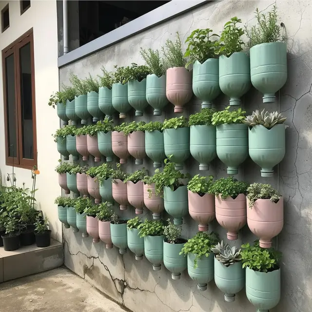 Cara Menata Kebun Botol Bekas