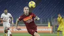 Rick Karsdorp. Pemain belakang ini didatangkan AS Roma dari Feyenoord pada awal musim 2017/2018. Hingga musim 2020/2021 ini telah bermain dalam 48 penampilan di semua ajang dengan mencetak 1 gol. Sempat dipinjamkan ke klub asalnya, Feyenoord pada musim 2019/2020. (AFP/Filippo Monteforte)