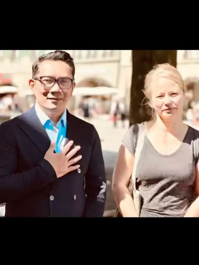 Ridwan Kamil dan Geraldine Beldi. (Foto: Dok. Instagram @ridwankamil)