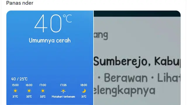 6 Potret Keluhan Netizen Suhu Panas Menyentuh Angka 40 Derajat, Bikin Ikut Pusing
