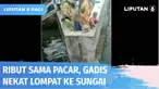 Turun dari mobil, seorang gadis di Pare-pare nekat lakukan percobaan bunuh diri dengan melompat dari jembatan setinggi 5 meter ke sungai. Diduga gegara habis bertengkar dengan pacarnya di mobil.