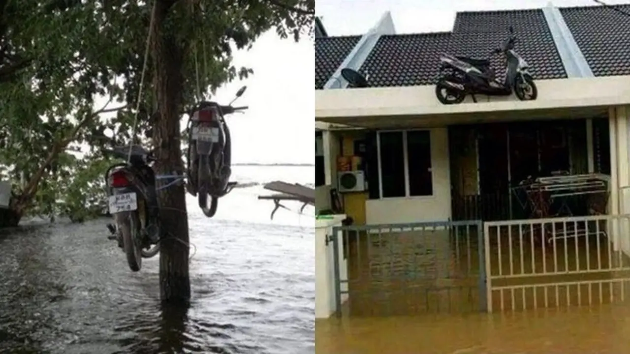 6 Potret Parkir Motor di Ketinggian Ini Nyeleneh, Bikin Mikir Keras