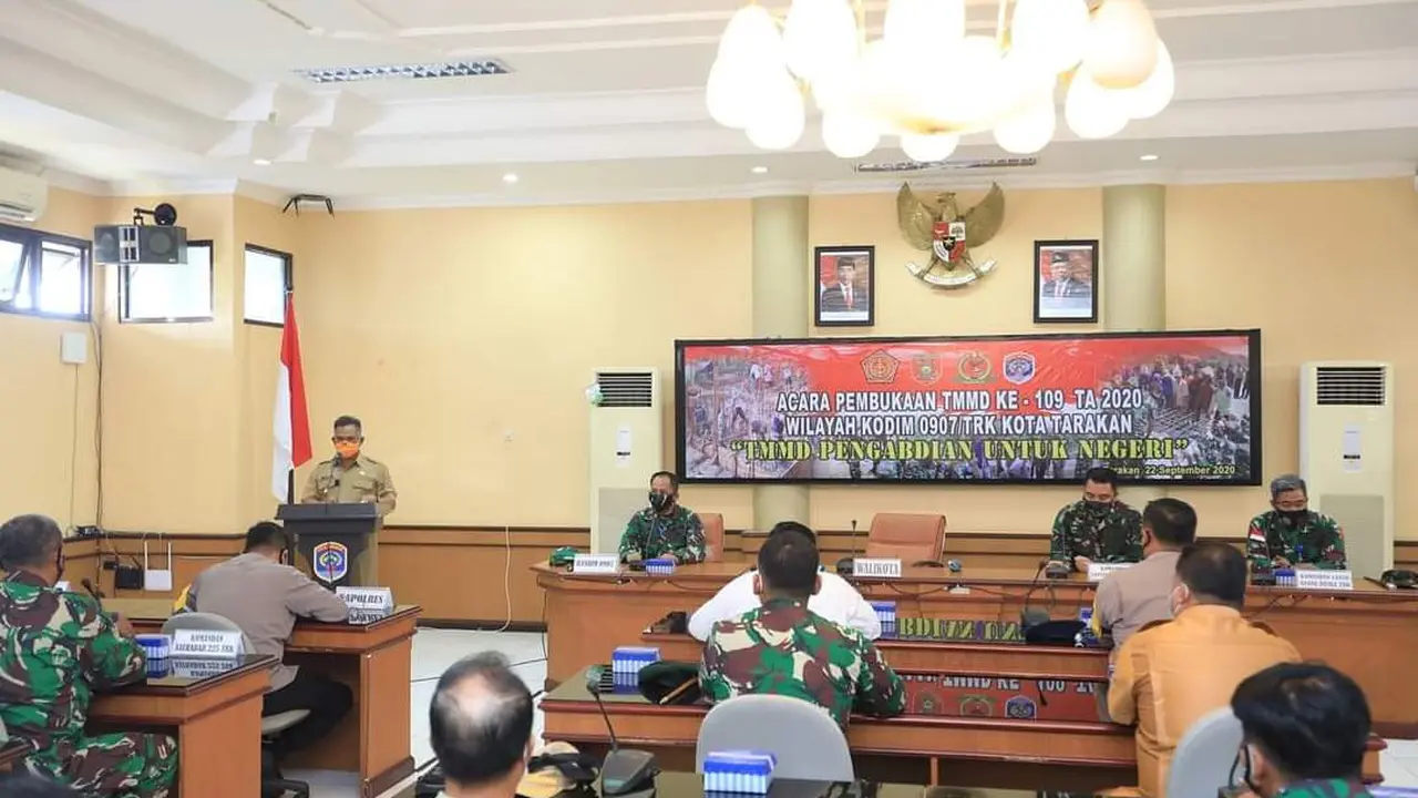 Wali Kota Tarakan Resmikan Program TNI Manunggal Membangun Desa