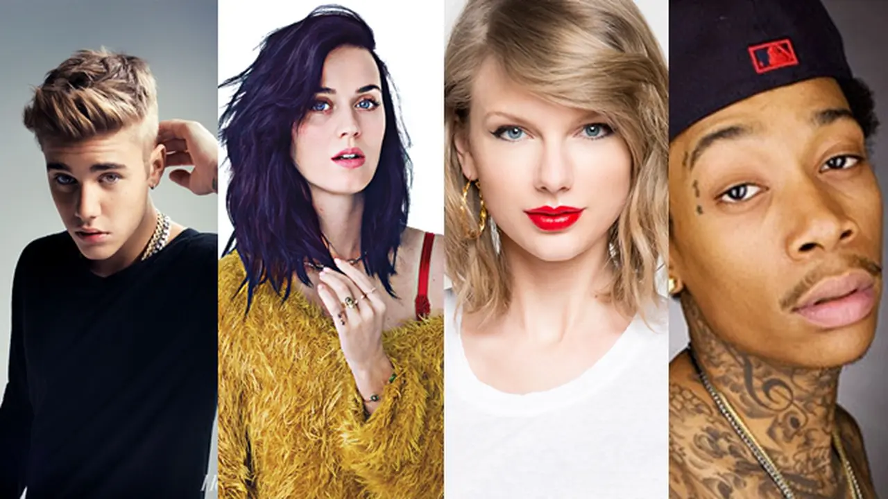 [Bintang] Justin Bieber, Katy Perry, Taylor Swift, Wiz Khalifa