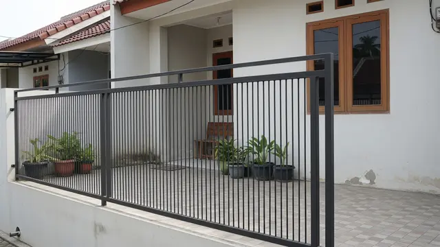 10 Model Pagar Mepet Teras Rumah Subsidi, Desain Minimalis, Fungsional, dan Estetik