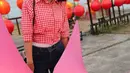 Anisa Rahma benar-benar puas berkeliling JFK karena menemukan sesuatu yang tak terduga. (Nizar Zulmi/Bintang.com)