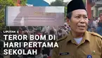 Hari pertama sekolah di Jakarta diwarnai teror bom. Kejadiannya di sekolah dasar negeri di Srengseng Sawah, Jagakarsa, Jakarta Selatan. Tim Gegana sedang menyisir sekolah.