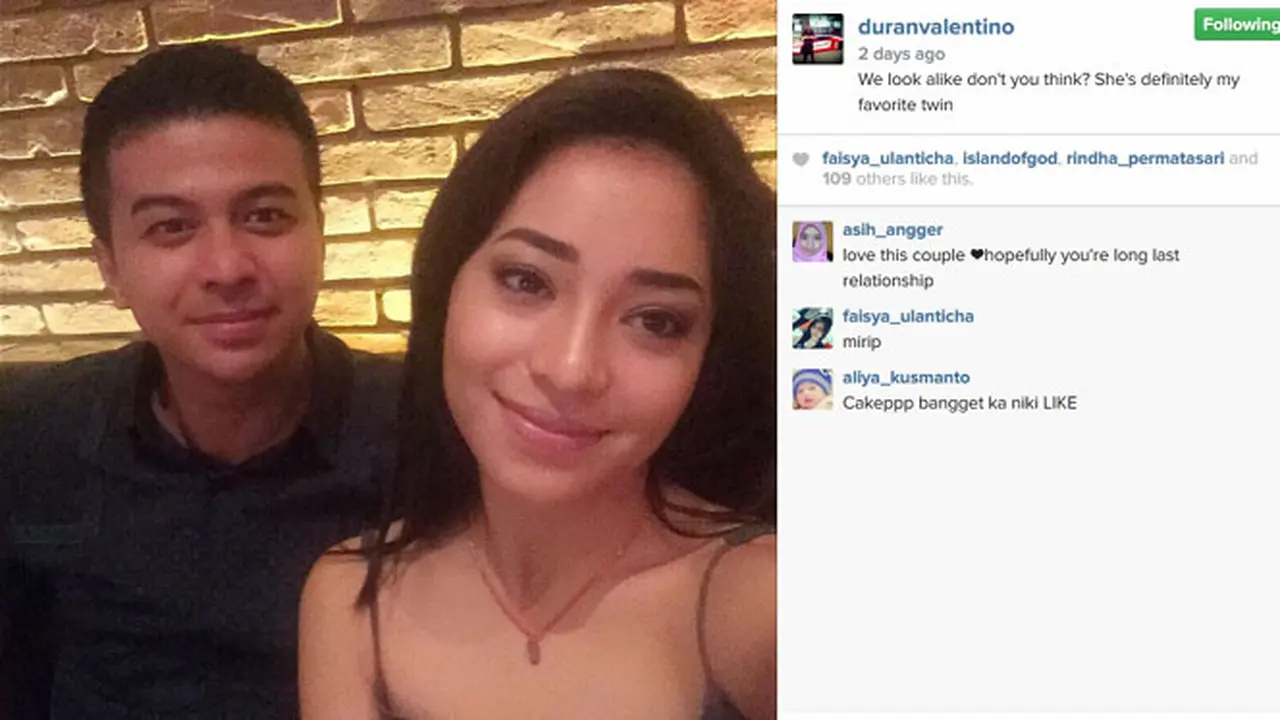 Duran Valentino dan Nikita Willy