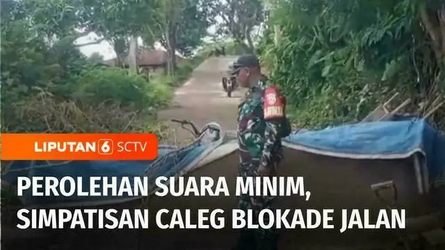 VIDEO: Tak Puas dengan Hasil Perolehan Suara, Caleg di NTT Tutup Jalan antar Desa