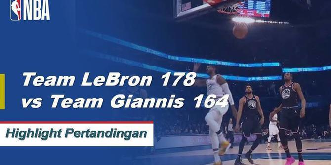 Cuplikan Pertandingan NBA All Star 2019 : Team LeBron 178 vs Team Giannis 164