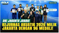38 Medali Emas, DKI Jakarta Resmi Juara Umum Kejurnas Akuatik 2026