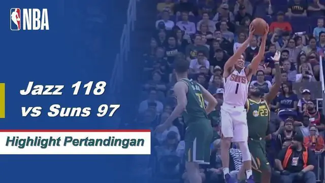 Cuplikan Pertandingan NBA : Jazz 118 vs Suns 97