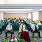 Musyawarah Pemuda Katolik di Hotel Labersa Pekanbaru dengan menerapkan protokol kesehatan Covid-19. (Liputan6.com/M Syukur)