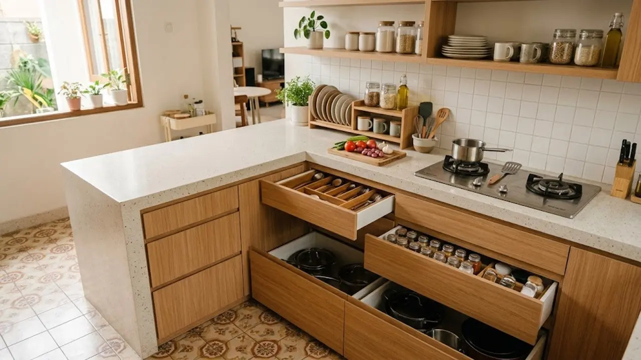 Desain Dapur yang Cocok untuk Wanita Pencinta Rumah Rapi