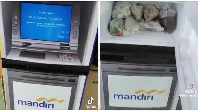 6 Potret Kulkas Ditempeli Stiker ATM Ini Bikin Orang Rumah Jadi Terkecoh