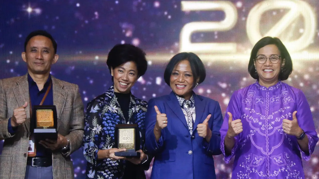 Menteri Keuangan Sri Mulyani dalam Apresiasi Sukses Presidensi G20 Indonesia 2022, Selasa malam (20/12/2022).