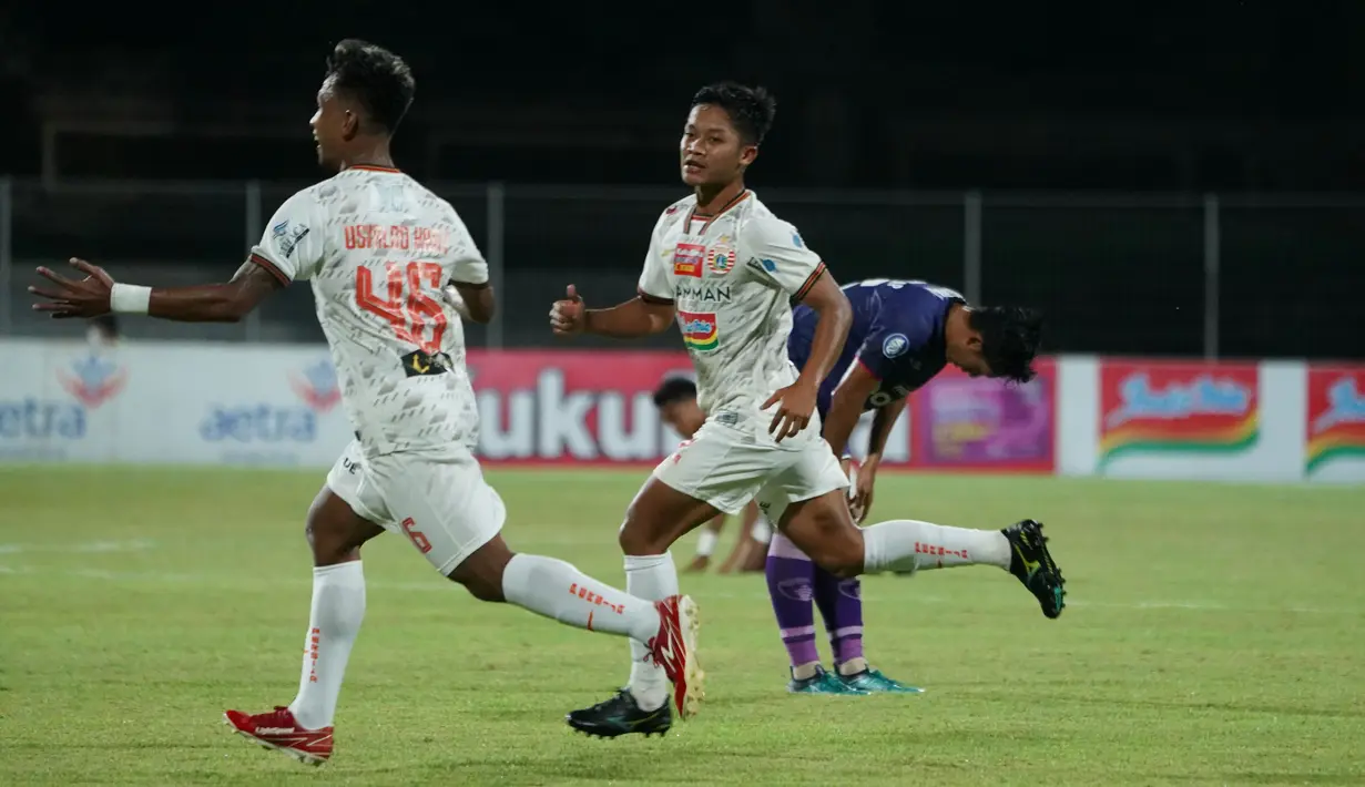 Dua gol Persija Jakarta disumbang oleh Ilham Rio Fahmi dan Taufik Hidayat. (Dok. Persija)