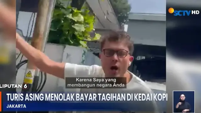 Bule ogah bayar kopi