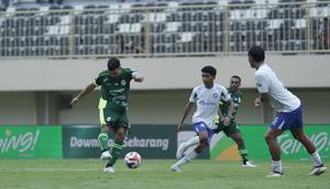 Penyerang PSS Sleman, Gustavo Tocantins, tampil menggila dengan mencetak empat gol saat timnya menang 7-0 atas Persipal Palu pada laga pekan ke-23 Pegadaian Championship 2025/2026 Stadion Maguwoharjo, Sabtu (4/4/2026) sore WIB. (dok. PSS Sleman)