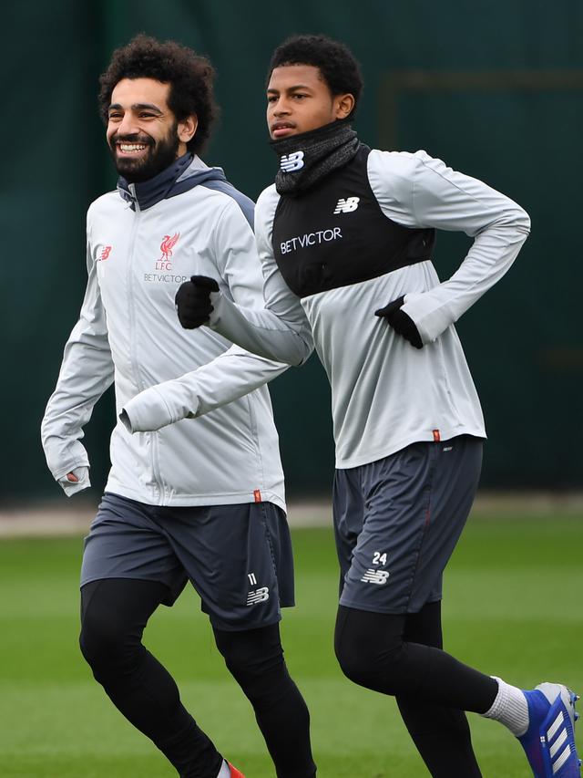 Keceriaan Mohamed Salah Jelang Hadapi Bayern Munchen