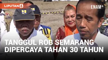 Tinjau Tanggul Rob Semarang, Presiden Jokowi Yakin Bisa Bertahan Lebih dari 30 Tahun