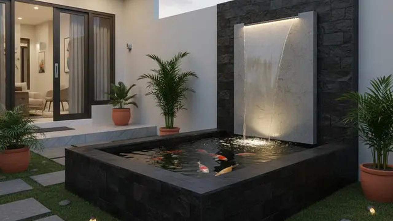 10 Model Kolam Ikan Mini untuk Taman Sempit, Pojokan Rumah Jadi Adem