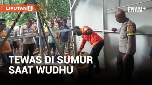 VIDEO: Terpeleset saat Wudhu, Seorang Santri Meninggal Dunia di Dalam Sumur