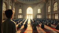 mimpi melihat orang sholat artinya ©Ilustrasi dibuat AI