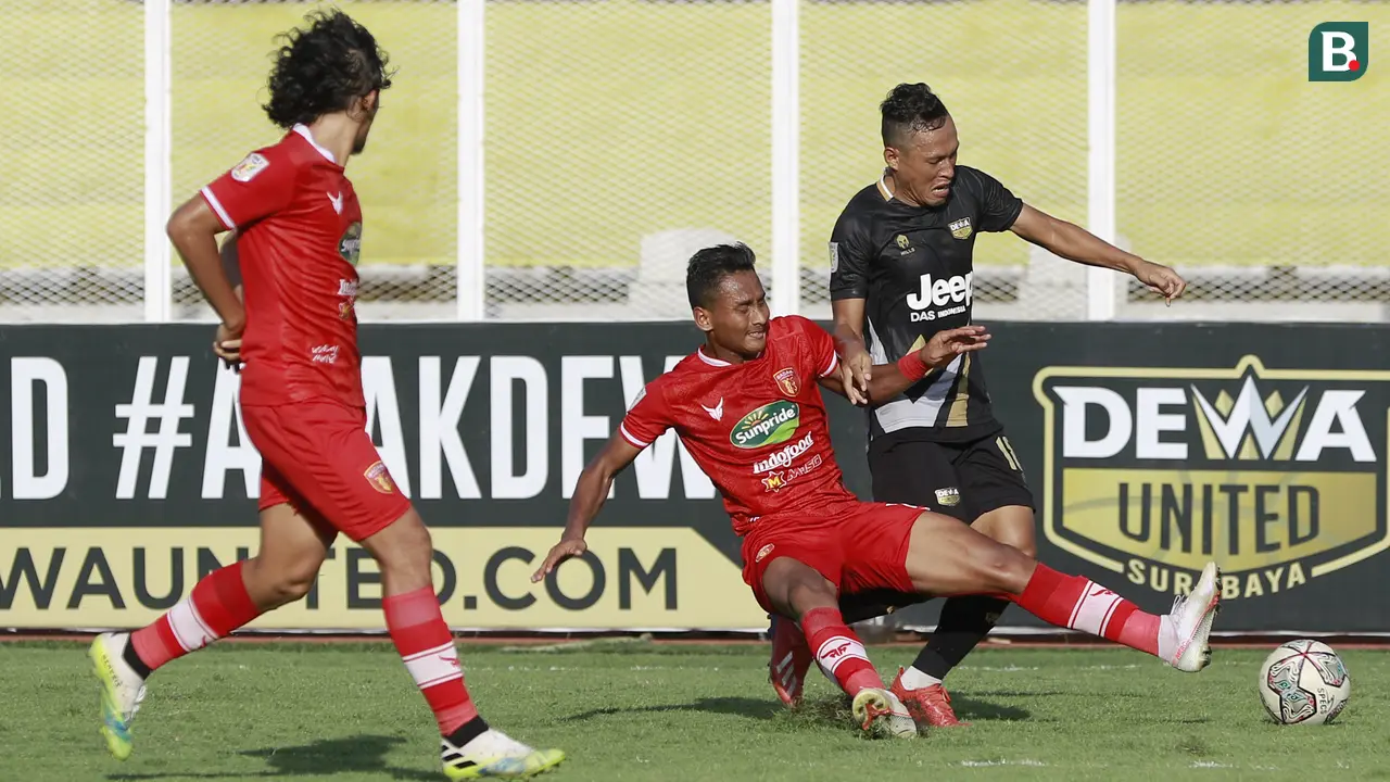 Foto: Jinakkan Badak Lampung, Dewa United Melenggang ke 8 Besar Liga 2 2021 / 2022