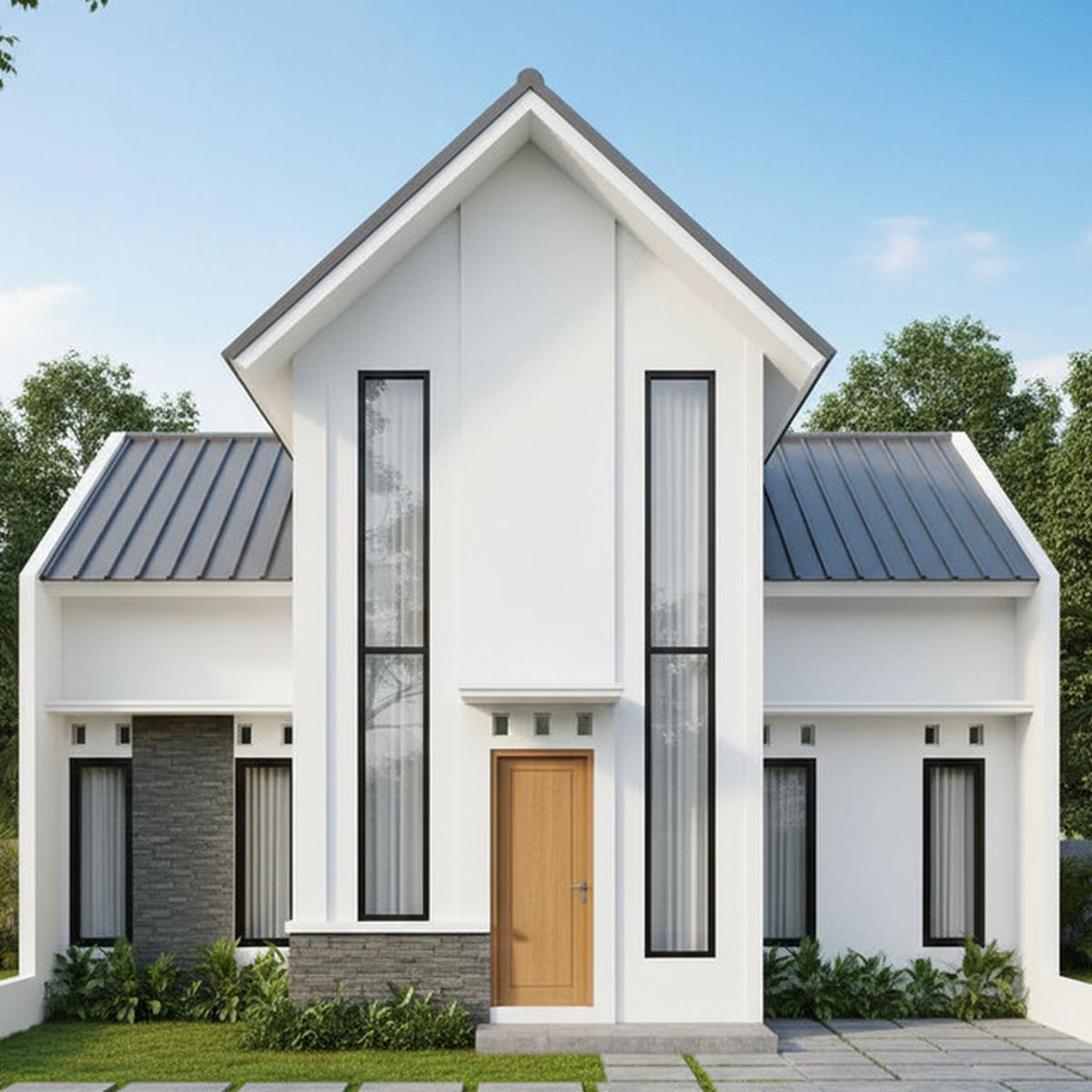 8 Gambar Rumah Minimalis Atap Limas, Desain Elegan yang Cocok untuk Lahan Kecil maupun Luas