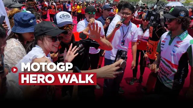Berita video, Intip keseruan MotoGP Hero Walk di Sirkuit Mandalika pada minggu (15/10/2023).