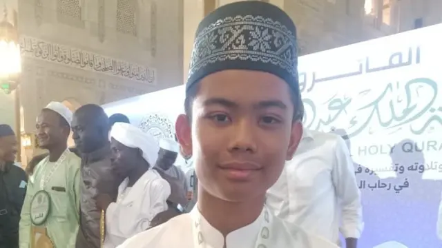 Zahran Auzan, tahfiz asal Langkat, Sumut juara 2 MHQ atau Tahfiz Internasional di Arab Saudi. (Foto: Kemenag/Liputan6.com)