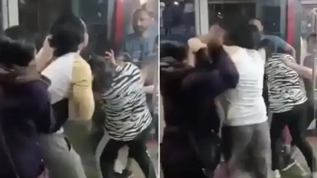 Heboh, Detik-Detik Wanita Labrak Suaminya Selingkuh di Gym