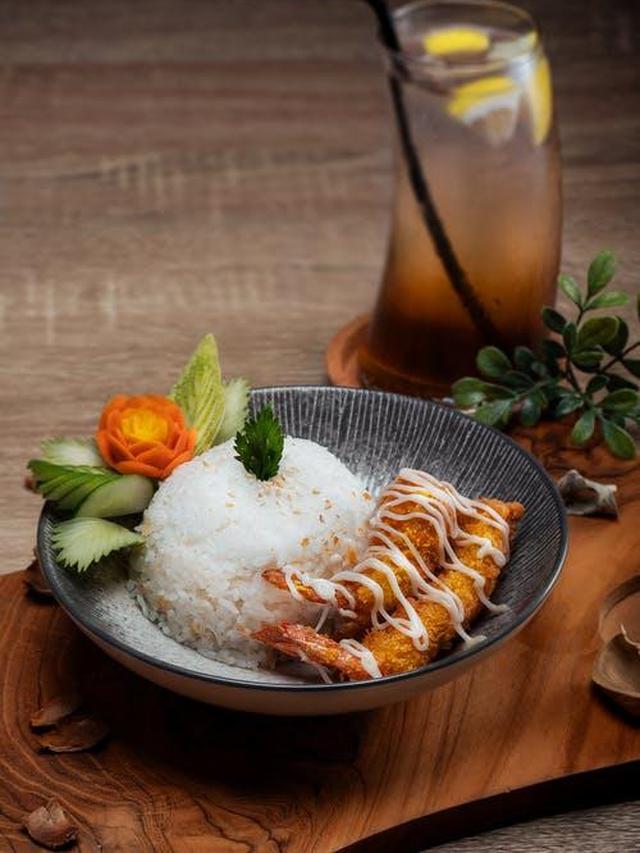 Ilustrasi nasi shirataki