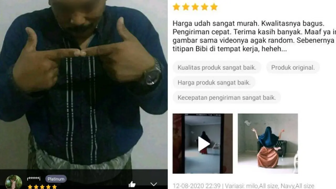 Review Kocak Saat Beli Baju di Online Shop, Posenya Bikin Gagal Paham