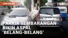 Tetangga Parkir Mobil Sembarangan, Sebagian Jalan Gagal Diaspal