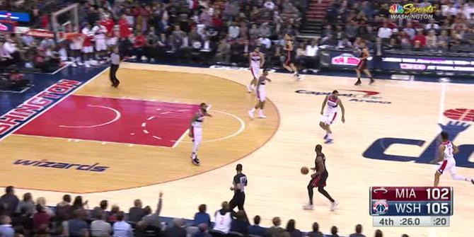 VIDEO : Cuplikan Pertandingan NBA, Wizard 117 vs Heat 113