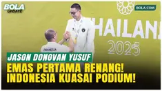 Jason Donovan Yusuf mencatat debut sensasional di cabang renang SEA Games 2025 Thailand. Bertanding di Swimming Pool Sports Authority of Thailand, Bangkok, Rabu (10/12/2025), Jason meraih medali emas di nomor 100 meter gaya punggung putra dengan wakt...